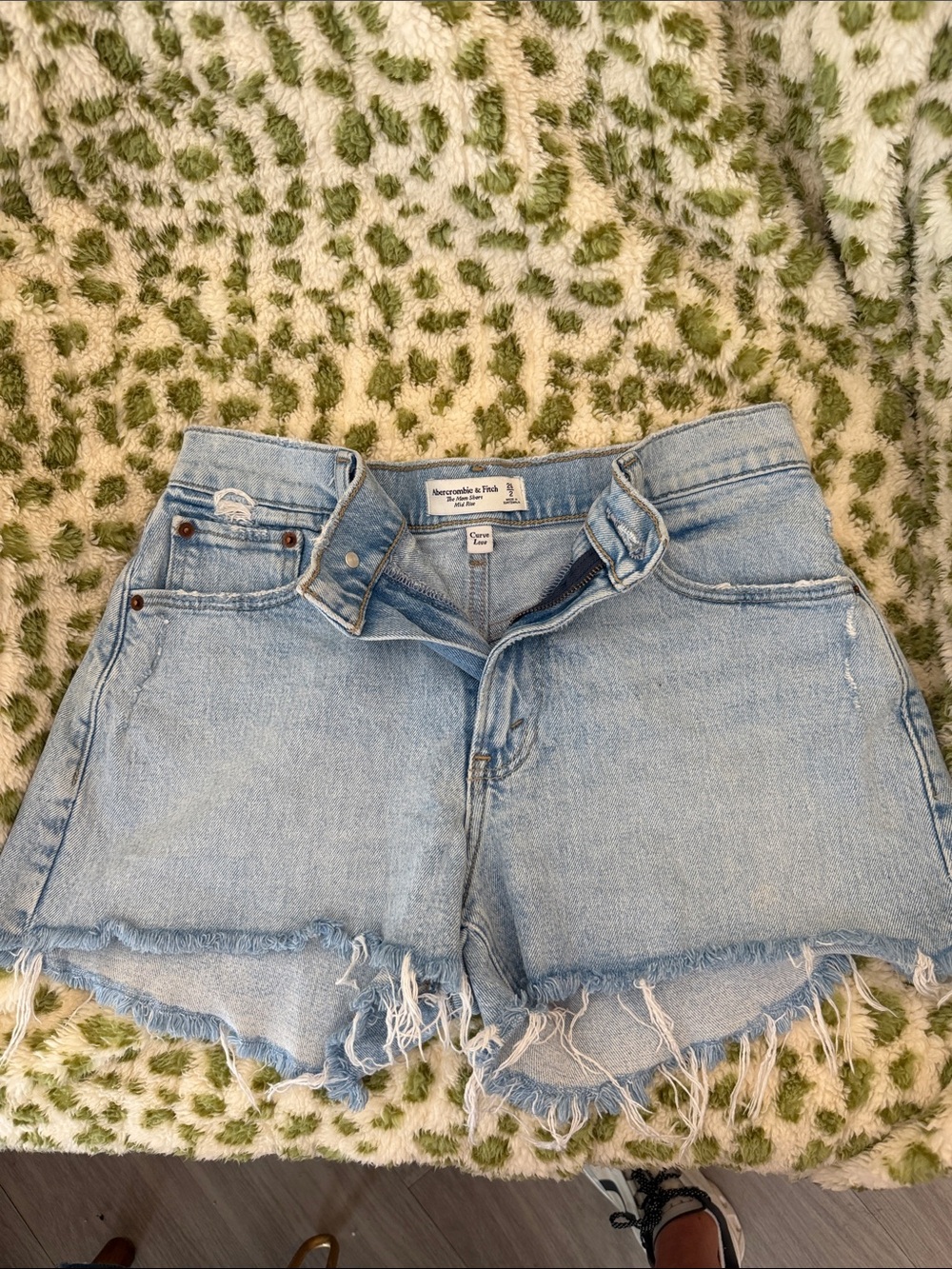 Abercrombie & Fitch Light Blue Denim Cutoff Shorts